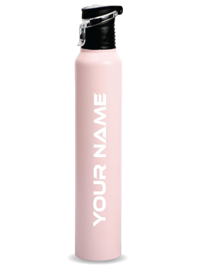 Speedex Stainless Steel Custom Pink Water Bottle 1 Ltr with Sipper Cap - Leak-Proof, Lightweight, Durable | For Kids, Adults, Office, School, and Travel Use (1000 ml) - Image 1